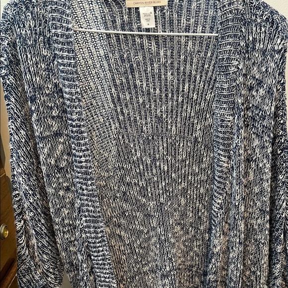 Navy 3/4 sleeve long sweater - Picture 1 of 1